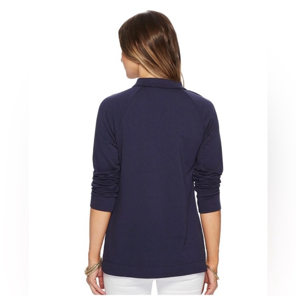 Lilly Pulitzer Half Zip Pullover Navy Size XS - Picture 2 of 7